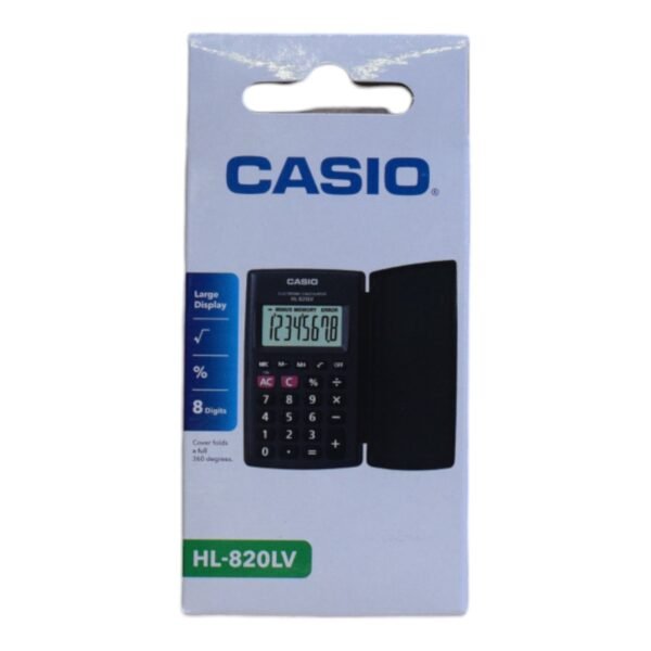 Calculadora Negra con Tapa
