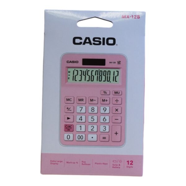 Calculadora Rosa con Blanco