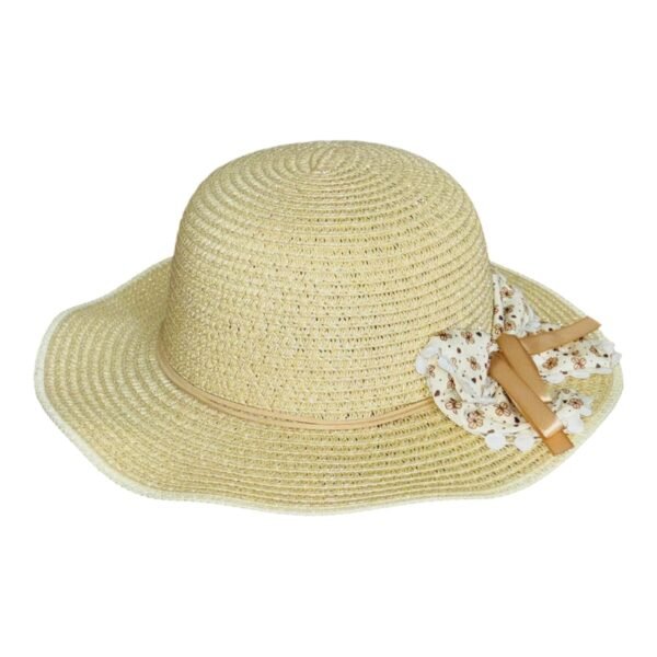 Sombrero Tejido con Lazo